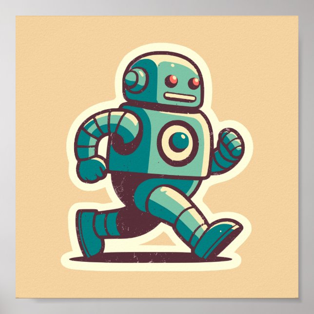 Póster Robot Runner (Frente)