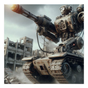 Póster Robot Tank