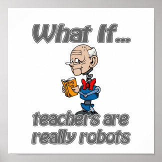 Póster robot teachers