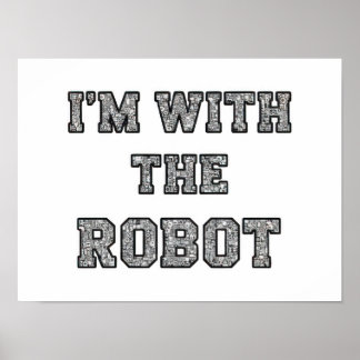 Póster Robot Text