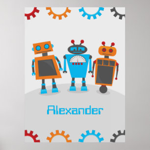 Póster Robot Trio
