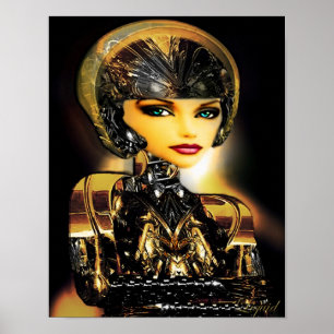 Póster Robotica sobre lienzo