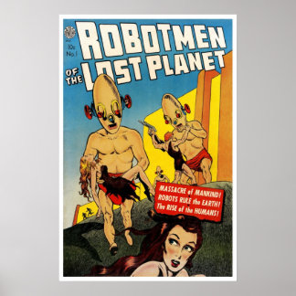 Póster Robotmen del planeta perdido #1 (1952)