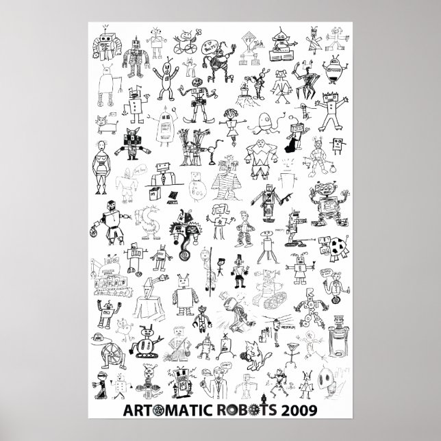 Póster Robots artísticos 2009 Poster 1 (Frente)