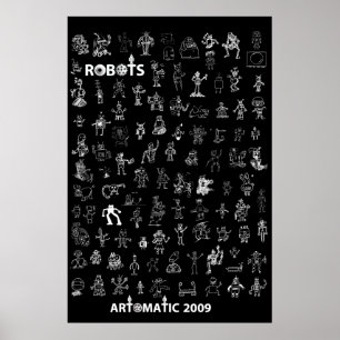 Póster Robots artomáticos 2009 Poster 3 - Edición Negra