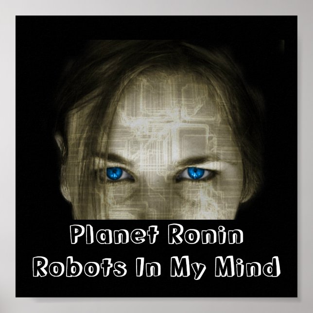 Póster Robots en mi mente (Frente)