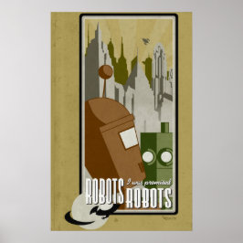 Póster ¡Robots! ¡Me prometieron robots!