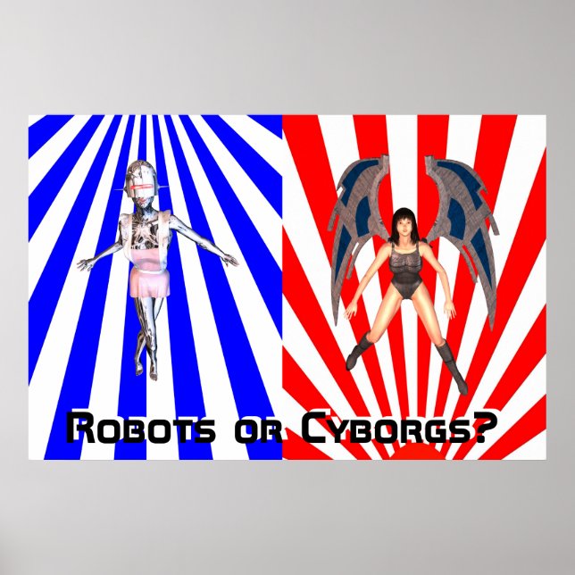 Póster ¿Robots O Cyborgs? (Frente)