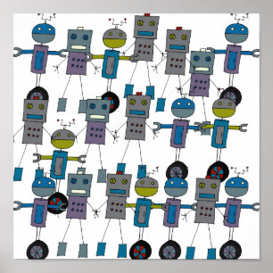 Póster ¡Robots, robots, robots!