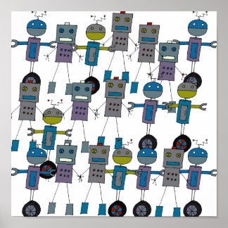 Póster ¡Robots, robots, robots!