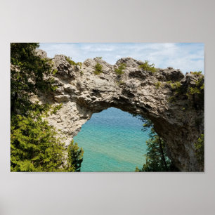 Póster Roca arca en la isla Mackinac, Michigan