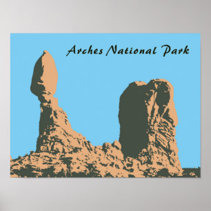 Póster Roca balanceada en el Parque Nacional Arches - Uta
