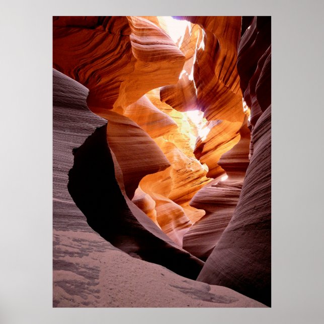 PÓSTER ROCA CUBIERTA DE AGUA DE ANTELOPE CANYON (Frente)