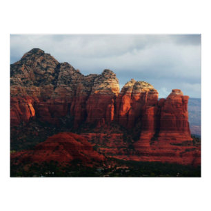Póster Roca de café nublado en Sedona Arizona