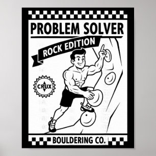 Póster Roca de edición de Problem Solver Diversión de par