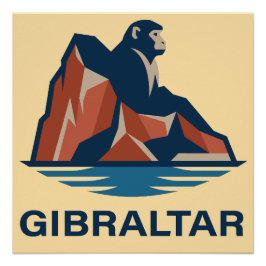 Póster Roca de Gibraltar