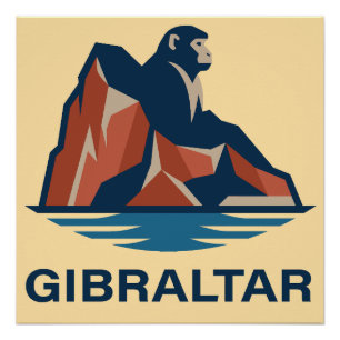 Póster Roca de Gibraltar