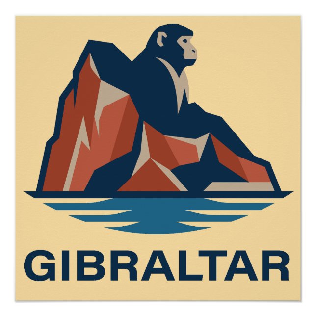 Póster Roca de Gibraltar (Anverso)