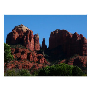 Póster Roca de la Catedral en el Monumento Sedona Arizona