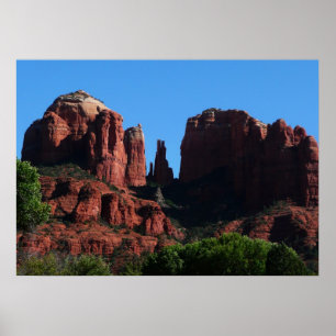 Póster Roca de la Catedral en el Monumento Sedona Arizona