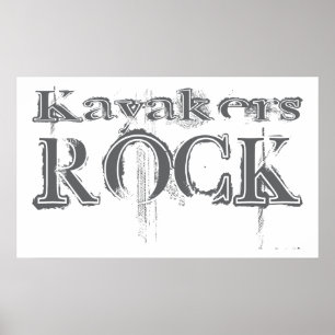 Póster Roca de los Kayakers
