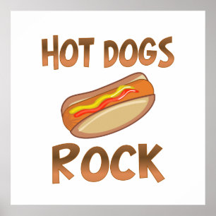 Póster Roca de los perritos calientes