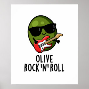 Póster Roca De Oliva Y Pun De Olivo De Rockero Gracioso