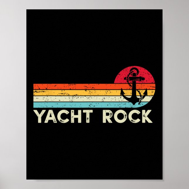 Póster Roca de yate vintage (Frente)