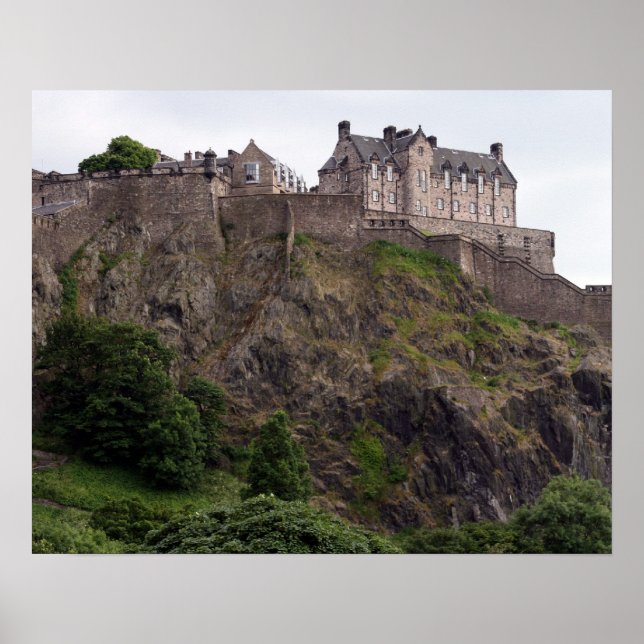Póster roca del castillo de edinburgh (Frente)