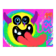 Roca del Diablo Emoji Feliz Grafiti Rock Feliz