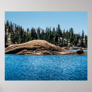 Póster Roca del lago Meadow