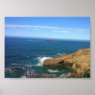 Póster Roca Otter, Costa Oregon