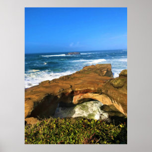 Póster Roca Otter en el Parque Estatal Devil's Punchbowl,