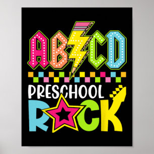 Póster Roca Preescolar Perno de Relámpago Divertido de Re