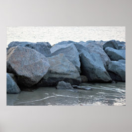 Póster Rocas a orillas del Poster oceánico