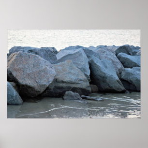Póster Rocas a orillas del Poster oceánico