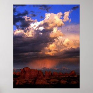 Póster Rocas ardiendo