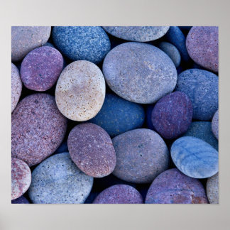 Póster Rocas azules de piedra