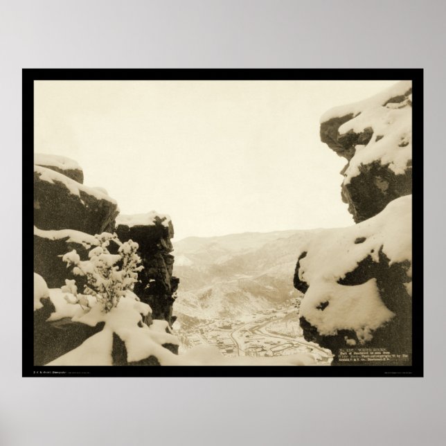 Póster Rocas blancas Deadwood SD 1887 (Frente)