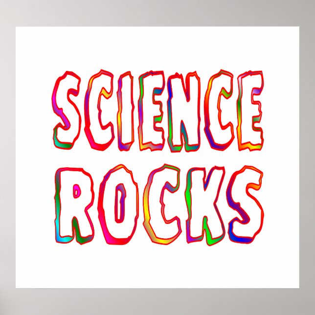 Póster Rocas de ciencia (Frente)