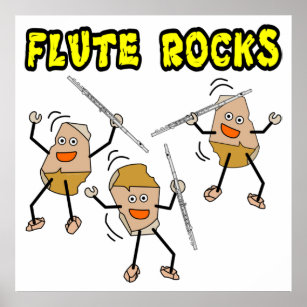 Póster Rocas de flauta