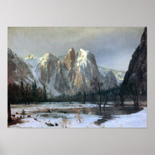 Póster Rocas de la Bierstadt-Catedral de Albert, Yosemite