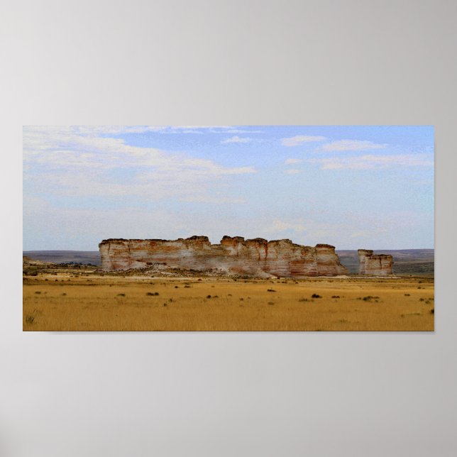 Póster Rocas de monumento en Kansas Occidental (Frente)