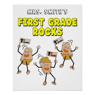 Póster Rocas de primer grado