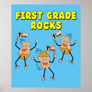 Póster Rocas de primer grado