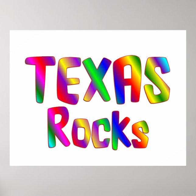 Póster Rocas de Texas (Frente)