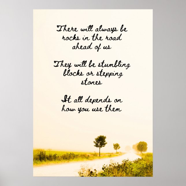 Póster Rocas En El Camino (Frente)
