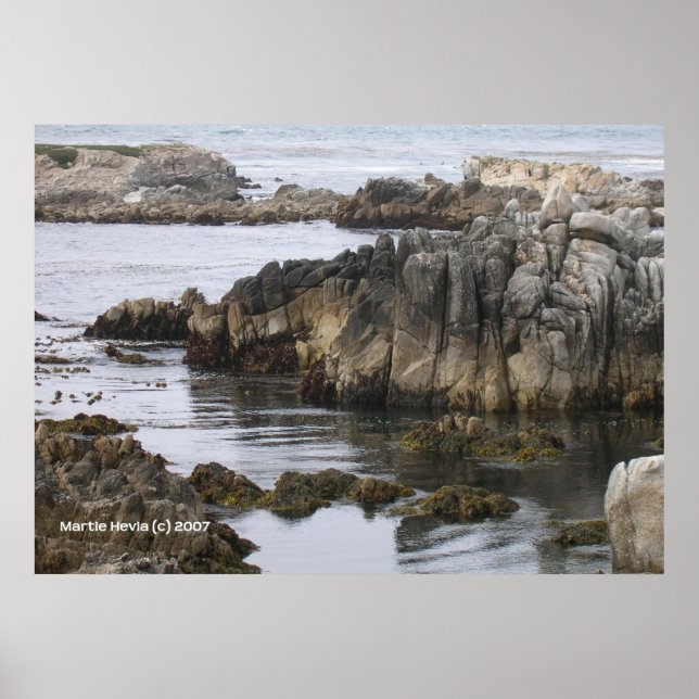 Póster Rocas en el mar (Frente)