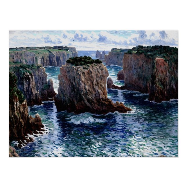 Póster Rocas en Port-Goulphar, Belle-Île (Anverso)