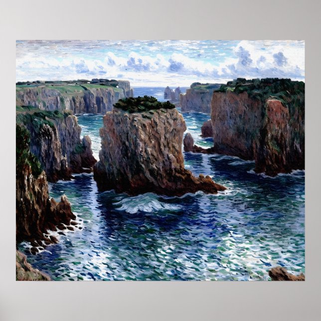 Póster Rocas en Port-Goulphar, Belle-Île (Frente)